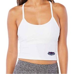 Beyond Yoga FAU Florida Atlantic University White Cropped Top Size medium